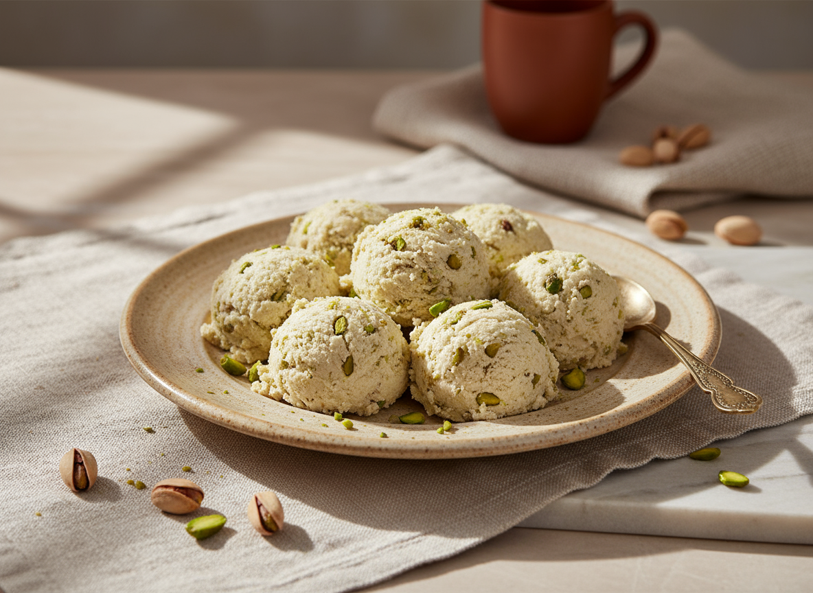 Premium Antep Pistachio Tahini Halva (Helva) - 400g Block