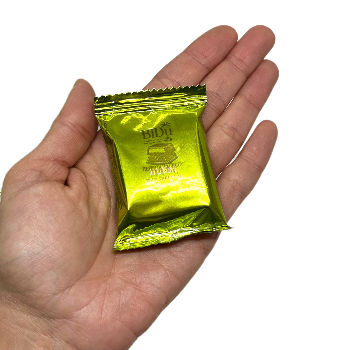 BiDu Premium Dubai-Style Milk Chocolate with Pistachio & Shredded Wheat - 17g