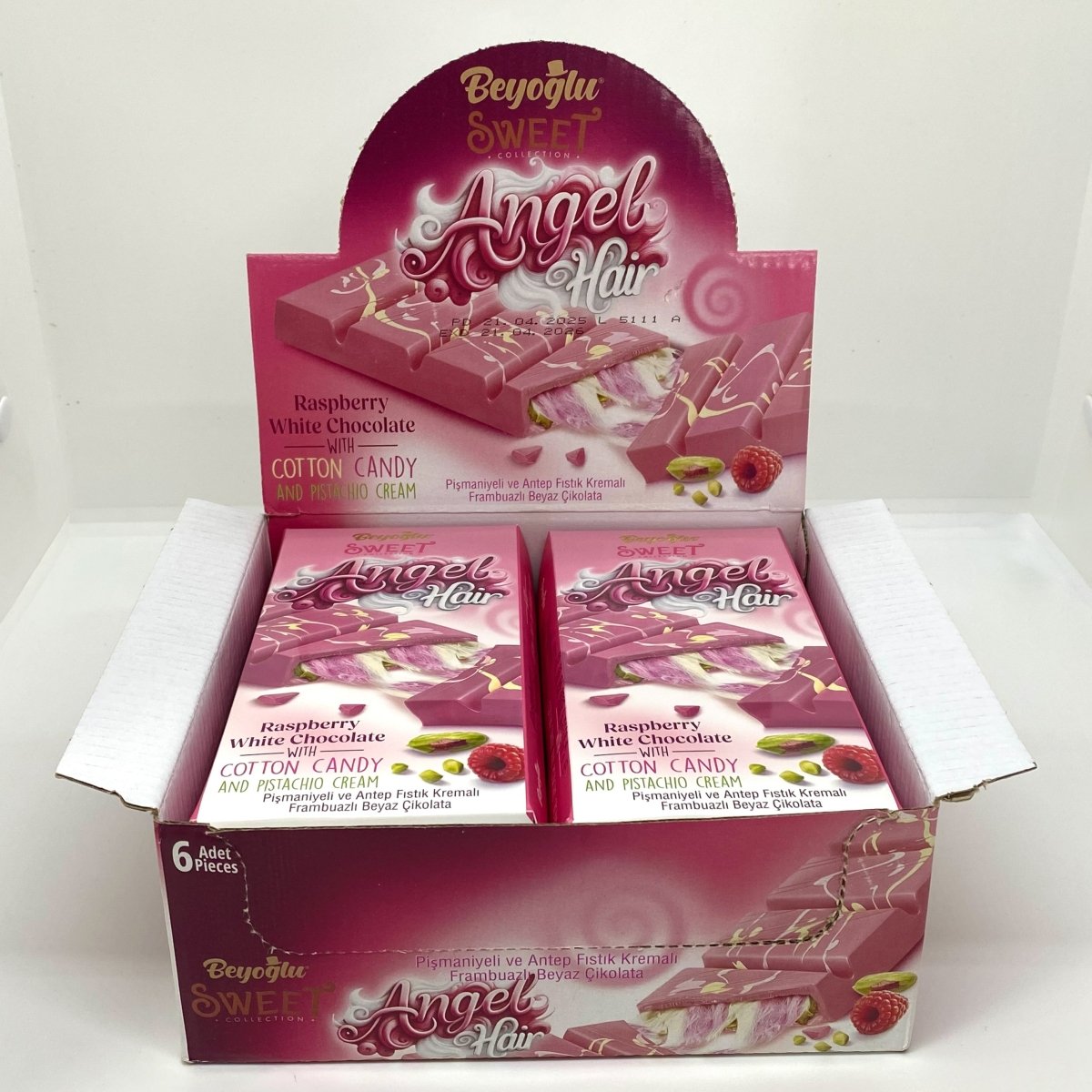 Beyoglu | Angel Hair Raspberry Chocolate with Cotton Candy and Pistachio Cream - TryAladdin