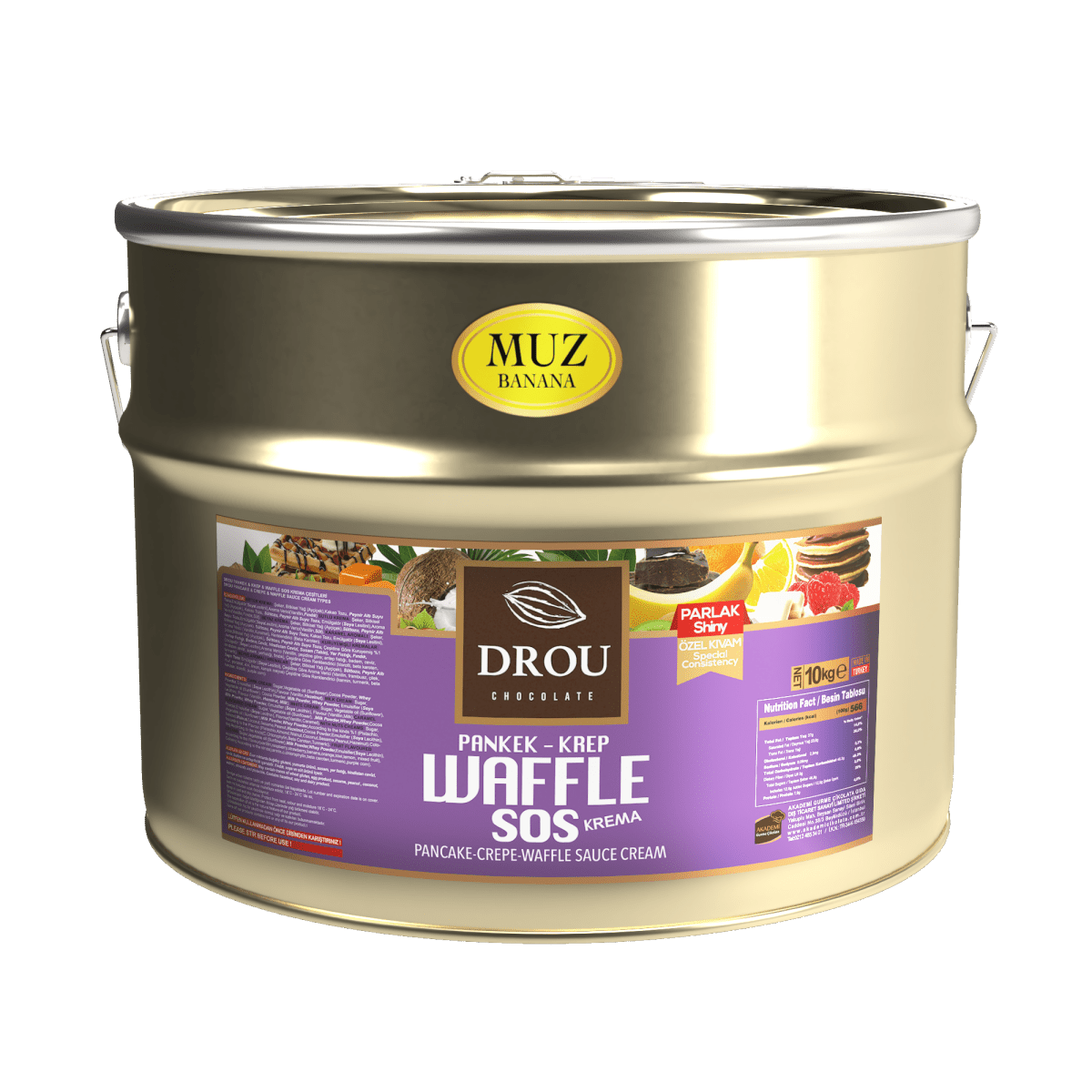 Drou Banana Chocolate Sauce for Waffle, Crepe & Pancake (10kg) - TryAladdin