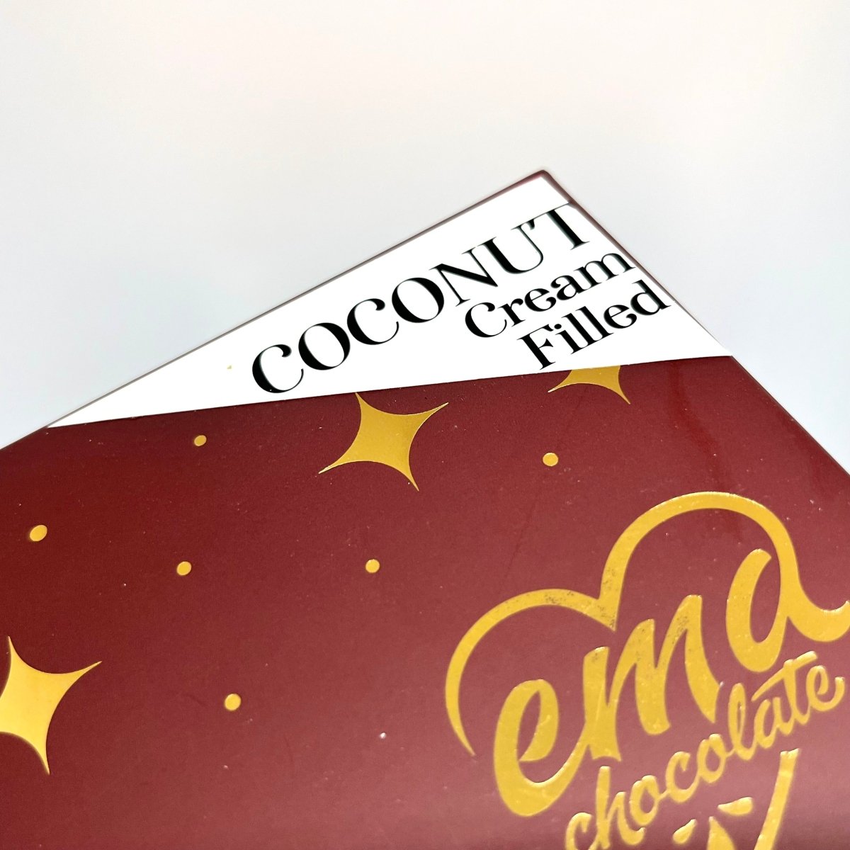 Ema Chocolate Milk and White Chocolate Truffles with Coconut Cream Filled - Merry Christmas Box - 250g - TryAladdin