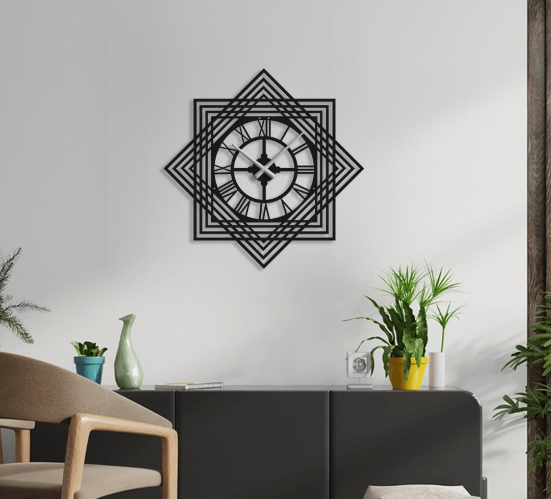 NR Dizayn | Decorative Metal Wall Clock - TryAladdin