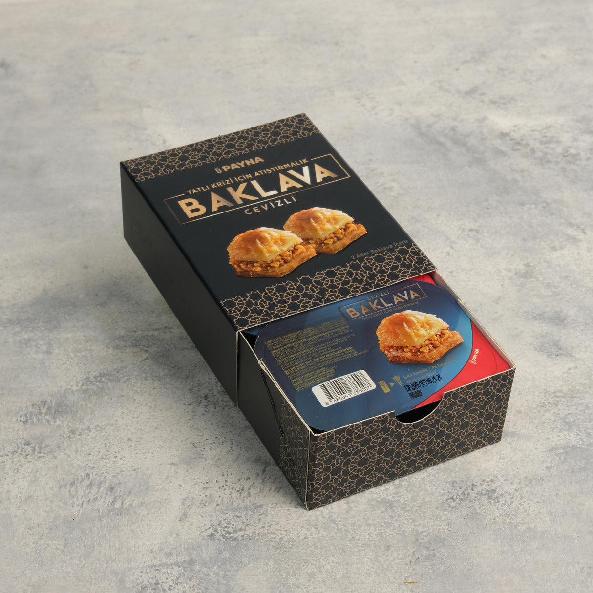 Payna | Walnut Baklava Box - 2 Single Serve Slices (Bundle of 5 Boxes) - TryAladdin