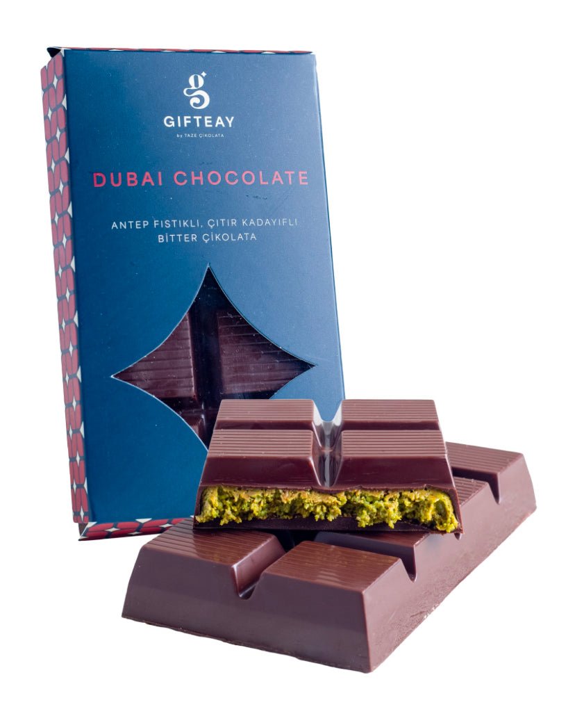 Bitter Dubai Chocolate - 200g Dark Chocolate with Pistachio & Kadayif - TryAladdin