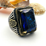 Black Onyx Big Stone Men's Ring - TryAladdin