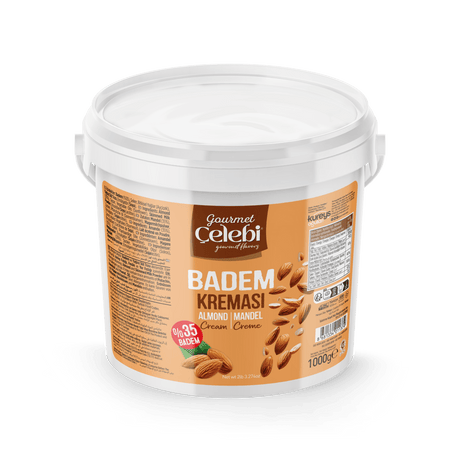 Celebiogullari Professional Almond Cream (35% Almond) - 500g, 1kg & 5kg Buckets - TryAladdin