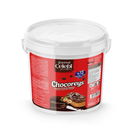 Celebiogullari Professional Cocoa Hazelnut Cream (13% Hazelnut) - 500g, 1kg & 5kg Buckets - TryAladdin