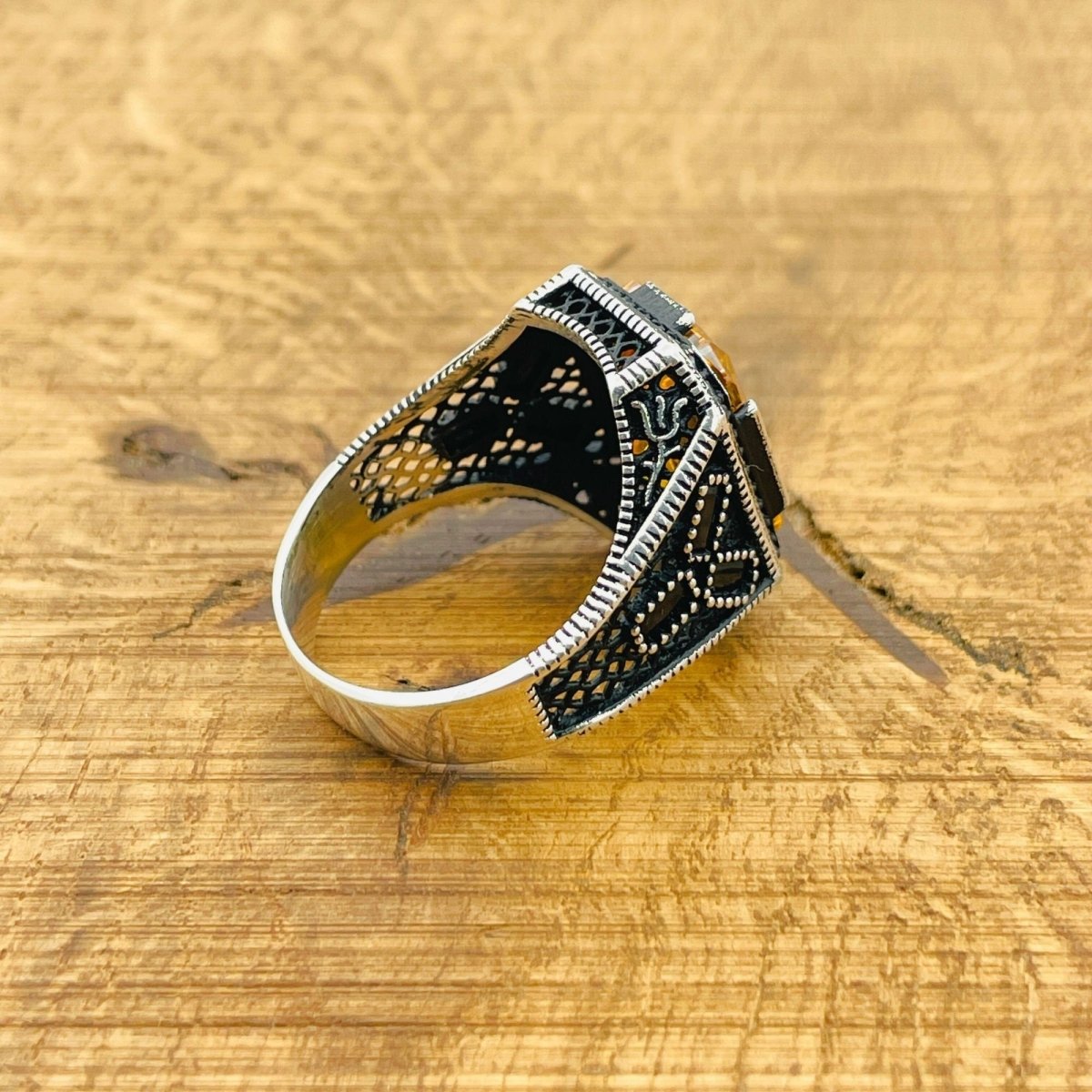 Citrine Silver Ring - TryAladdin