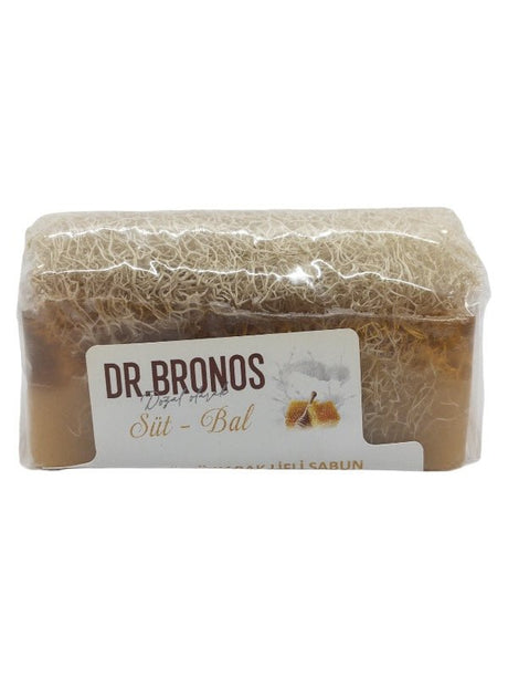 Dr. Bronos | Honey Milk Soap with Natural Pumpkin Loofah - TryAladdin