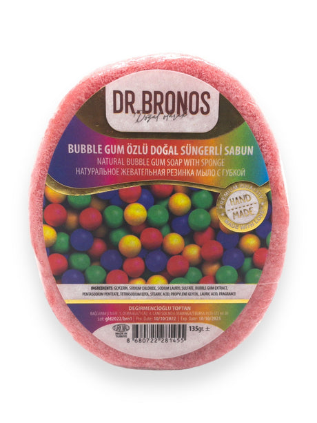 Dr. Bronos | Natural Bubble Gum Soap with Sponge - TryAladdin