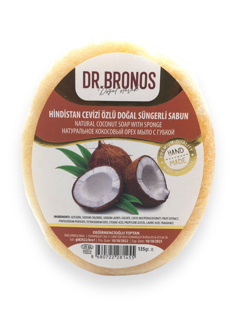 Dr. Bronos | Natural Coconut Soap with Sponge - TryAladdin