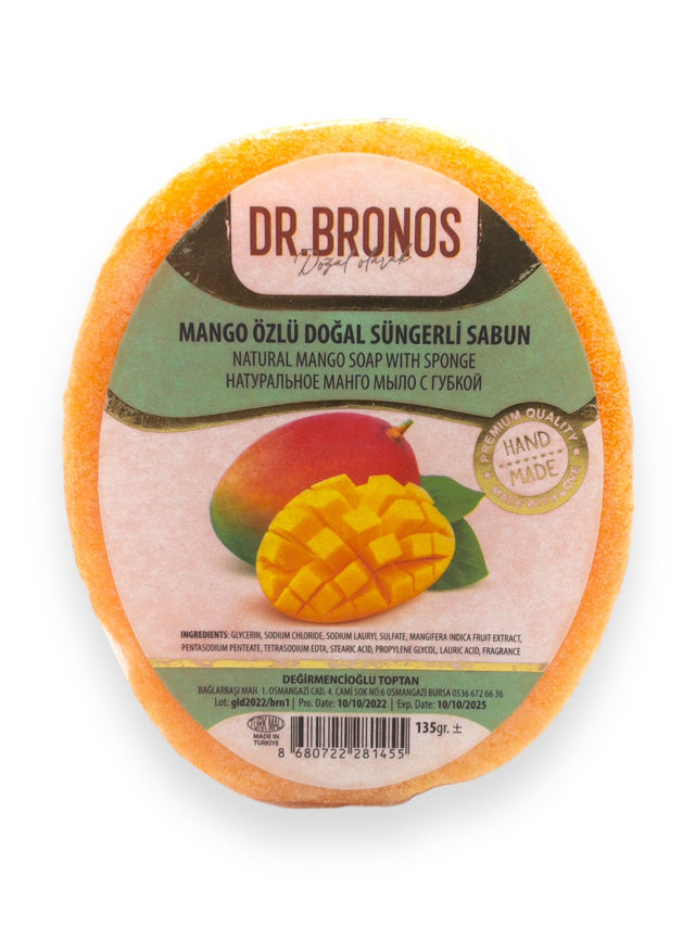 Dr. Bronos | Natural Mango Soap with Sponge - TryAladdin