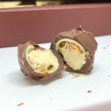 Ema Chocolate Milk and White Chocolate Truffles with Pumpkin Cream Filled - Merry Christmas Box - 250g - TryAladdin