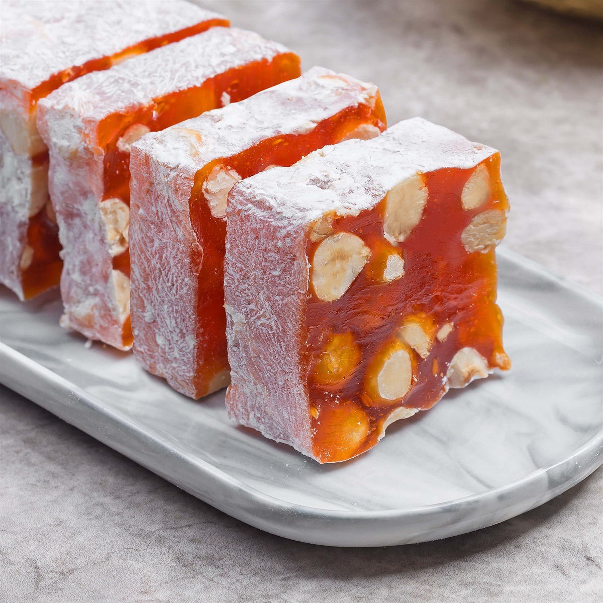 Hafiz Mustafa 1864 | Turkish Delight with Orange Hazelnut Croquant (1 kg) - TryAladdin