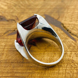 Handmade WoMen's Red Ruby Ring - TryAladdin