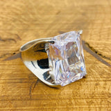 Handmade WoMen's White Zircon Ring - TryAladdin