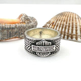 Harley Davidson 925K Sterling Silver Ring - TryAladdin