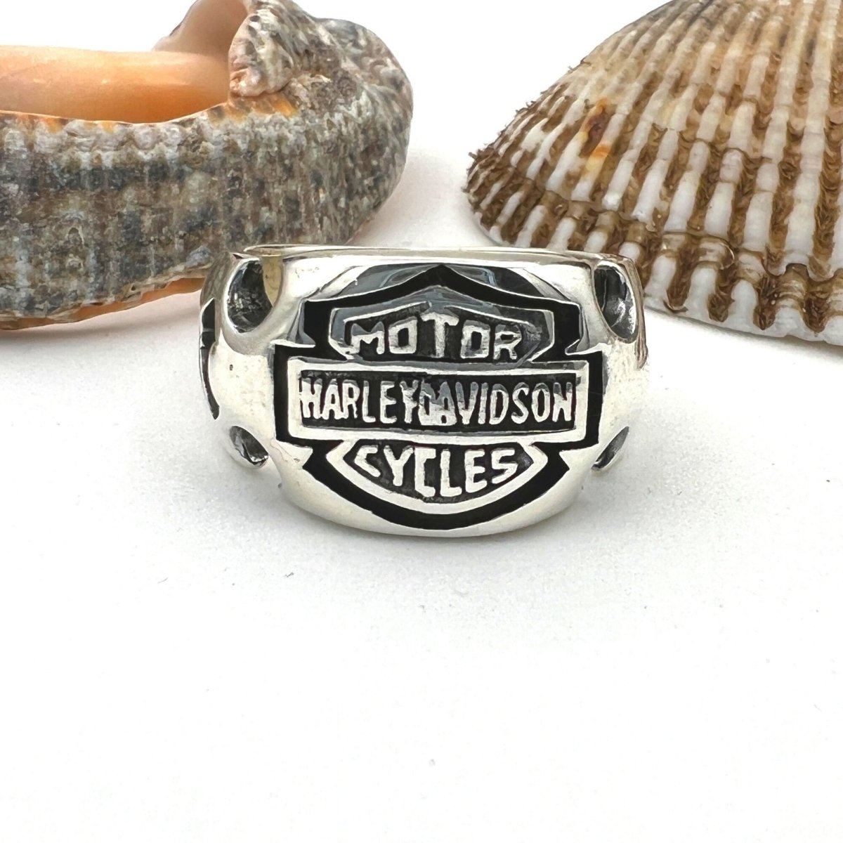 Harley Davidson Biker Silver Ring - TryAladdin