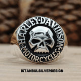 Harley Davidson Motorcycle Signet Ring - TryAladdin