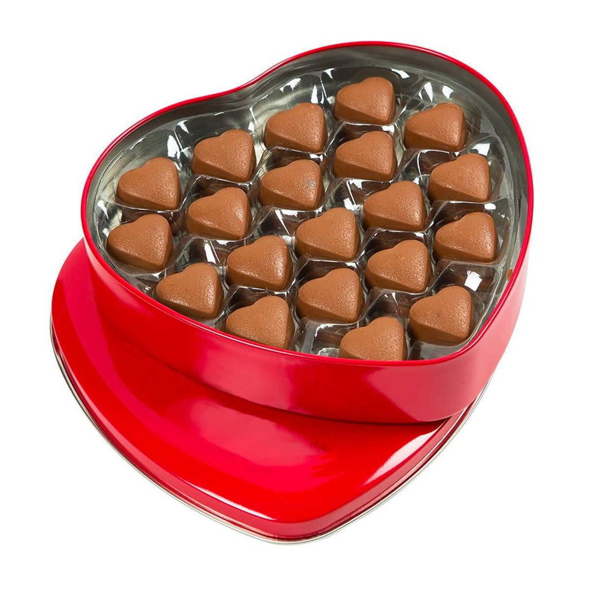 Melodi - Premium Milk Chocolate in a Heart - Shaped Red Metal Box - 400 Grams - TryAladdin