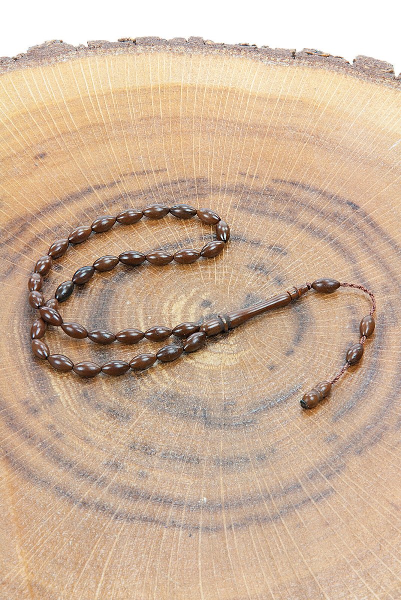 Kuka Wood Tasbih - 33 Beads - 4.5 MM - Barley Cut - TryAladdin