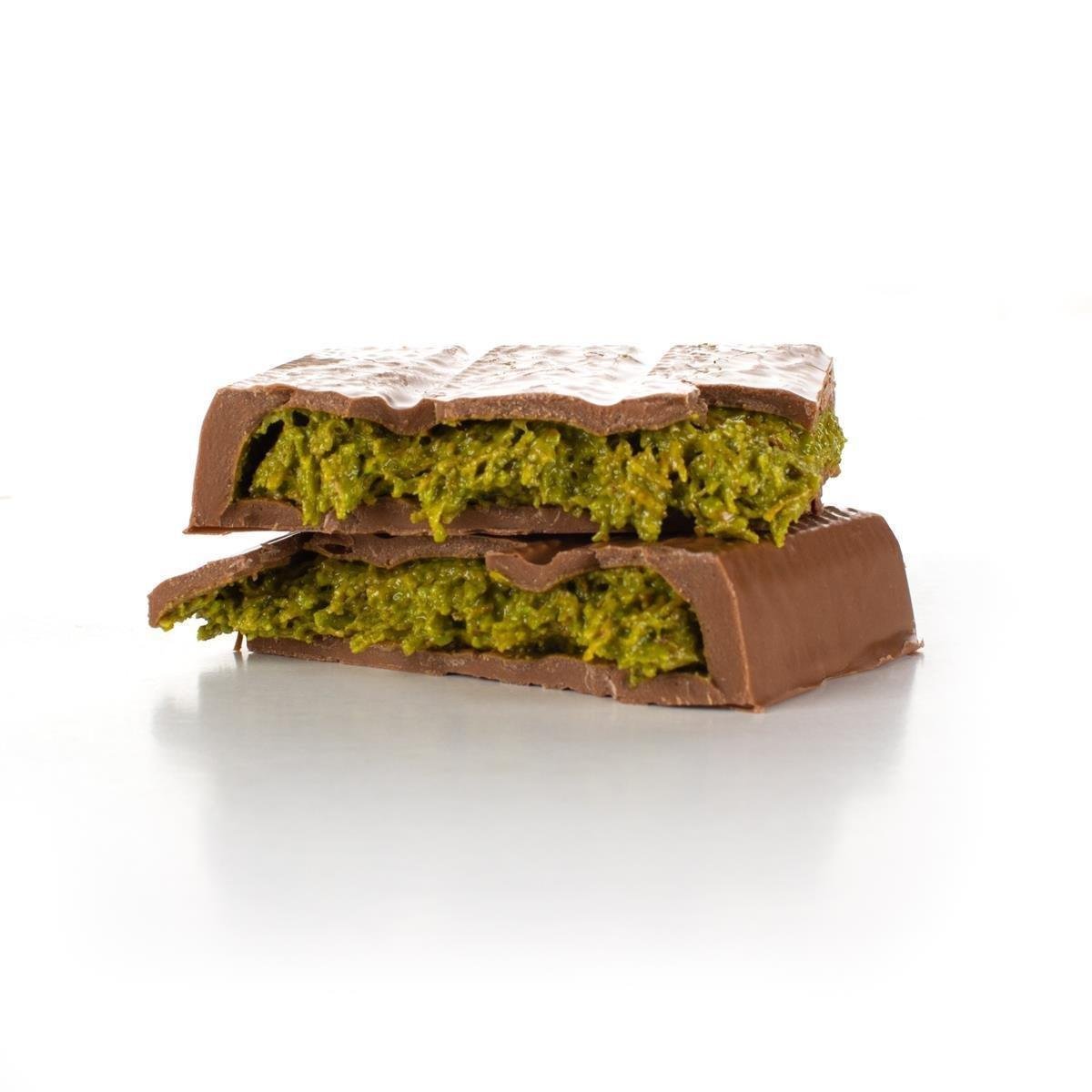 Melodi Premium Dubai Chocolate with 65% Pistachio Kadayif Filling & Milk Chocolate (90g) - TryAladdin