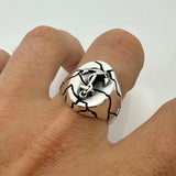 Men's Anchor Design Silver Ring - TryAladdin