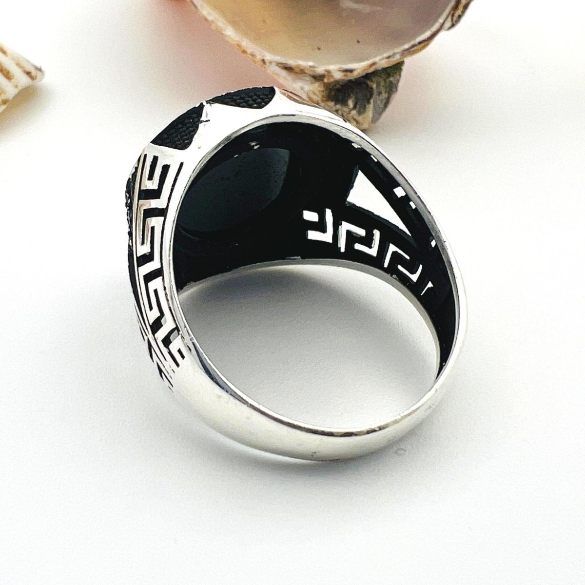 Men's Black Onyx Stone Ring - TryAladdin