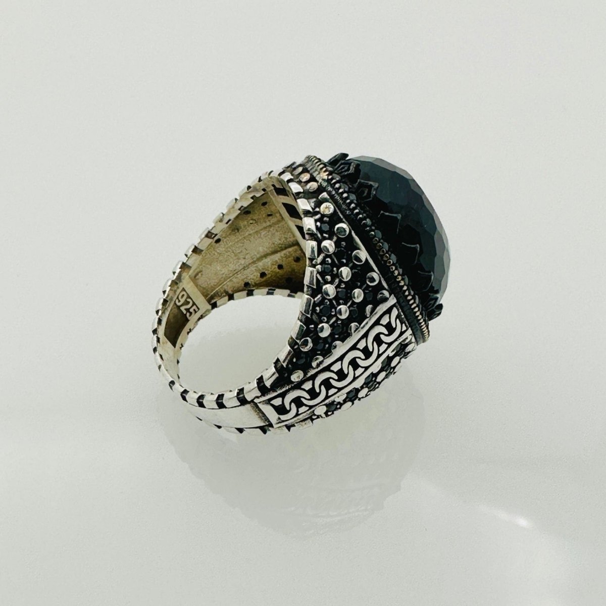 Men's Black Zircon Ring - TryAladdin