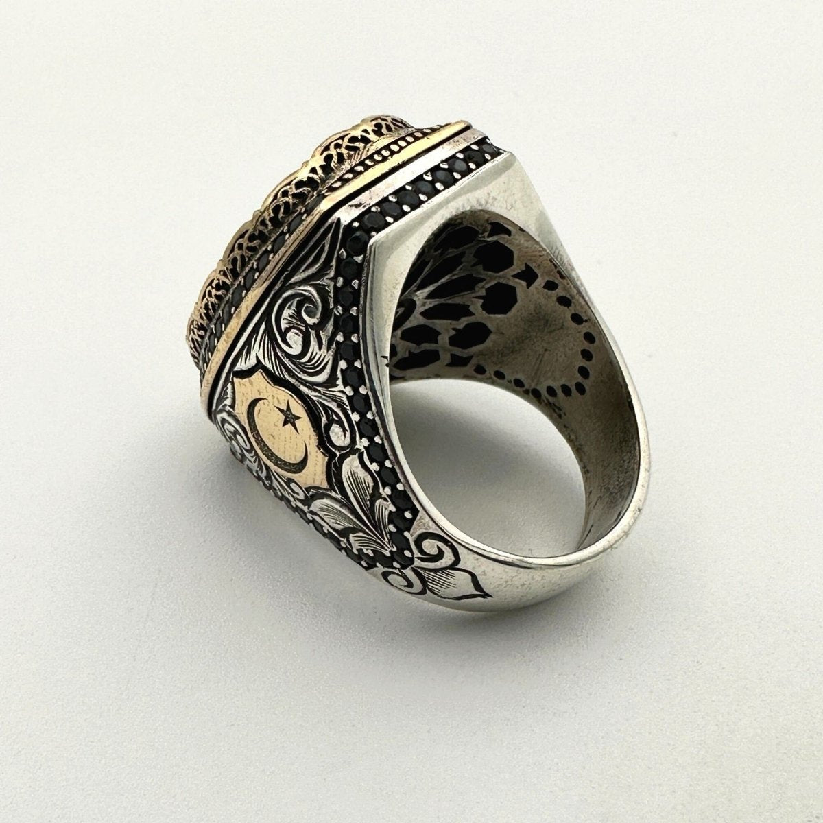 Men's Double Head Seljuk State Replica Ring - TryAladdin