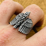 Men's Eagle Silver Ring - TryAladdin