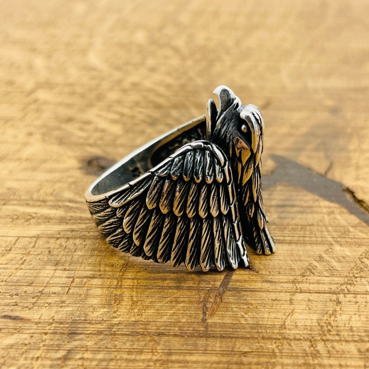 Men's Eagle Silver Ring - TryAladdin