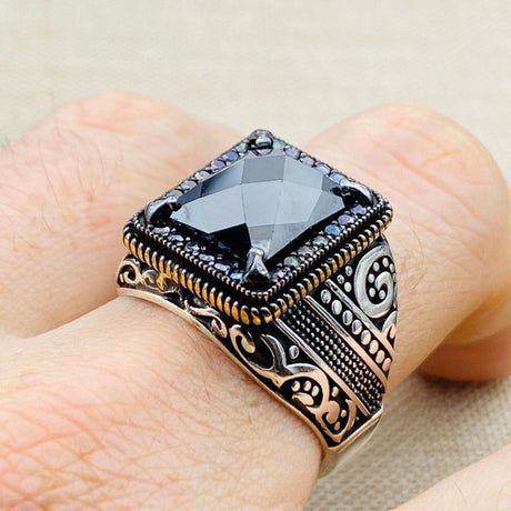 Men's Handmade Ring, Onyx Variant - TryAladdin