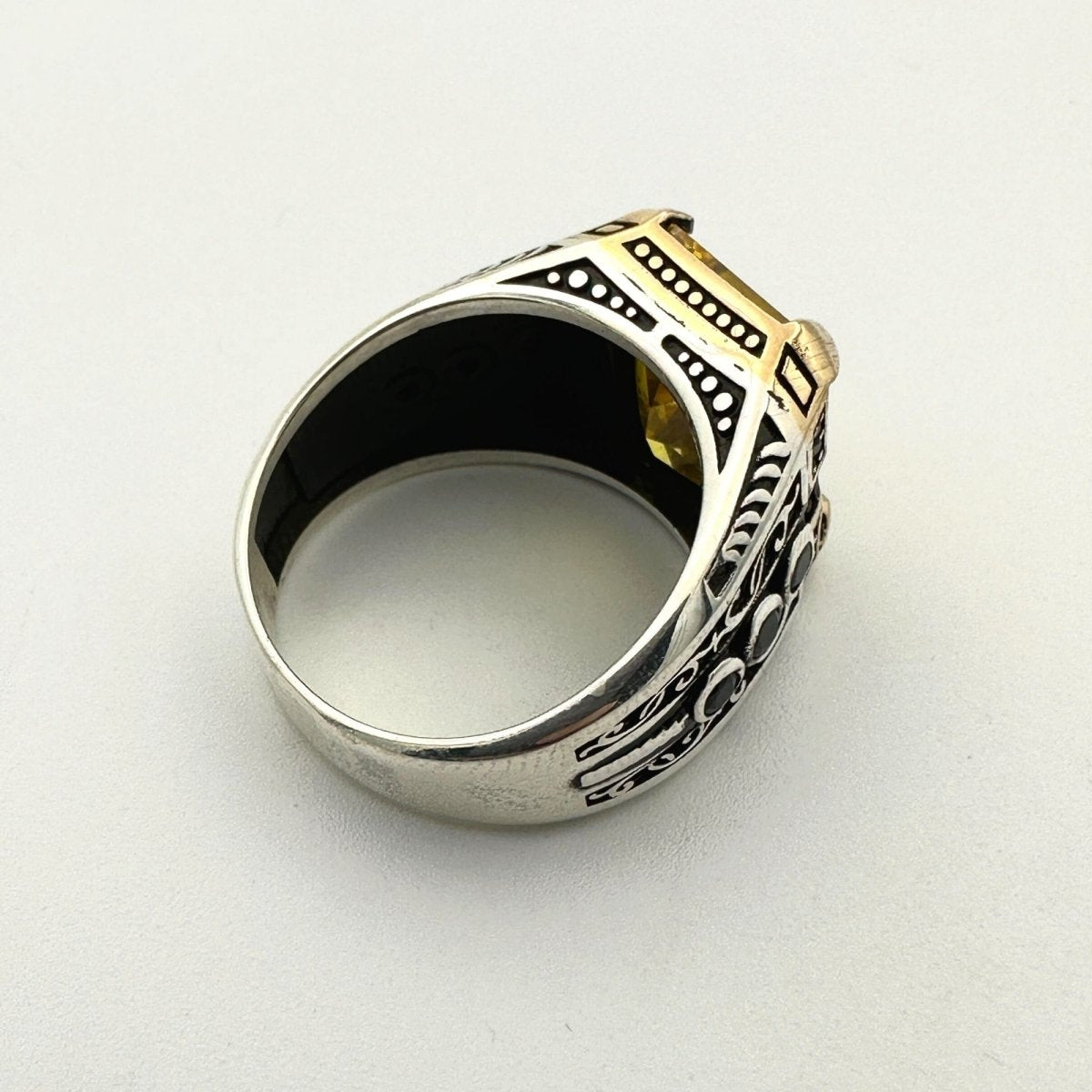 Men's Handmade Silver Modern Ring - TryAladdin