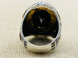 Men's Onyx Stone Black 925 Sterling Silver Ring - TryAladdin