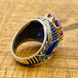 Men’s Oval Amethyst Ottoman Ring - TryAladdin