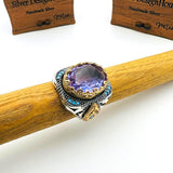 Men's Purple Amethyst Ring - TryAladdin