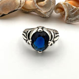 Men's Sapphire Stone Blue Ring - TryAladdin