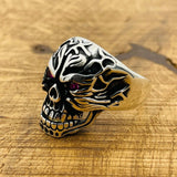 Men's Skull 925 Sterling Silver Ring - TryAladdin