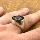 Men's Sultanite Gemstone Silver Ring - TryAladdin