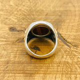 Men's Tiger's Eye Silver Ring - TryAladdin