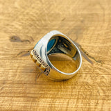 Men's Turquoise Silver Ring - TryAladdin