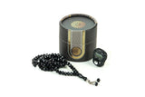 Mini Cylinder Boxed Tasbih and Dhikrmatic Gift Set, Black - TryAladdin