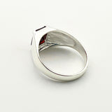 Modern Minimalist Men's Ruby Ring - TryAladdin