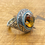 Multi - Color Zultanite Stone Men's Ring - TryAladdin