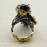 Multi - Stone Silver Ring for Women - TryAladdin