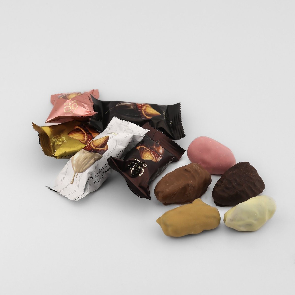 Musfik | Belgian Chocolate Covered Dates with Almond Mix 500g - TryAladdin