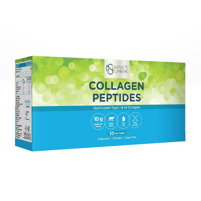 Nature's Supreme Collagen Peptides 30 Sachets Unflavored - TryAladdin