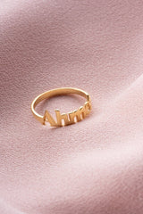 Nereze | Personalized Name Adjustable Size Ring - TryAladdin