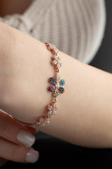 Nereze | Mix Stone 5 pcs Wildflower Bracelet with Adjustable Lock - TryAladdin